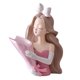 thumbnail image 4 of Estatua de niña doncella escultura coleccionable de lino resina lujo escritorio artesanía adorno Florero rosa, 4 of 9