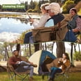 thumbnail image 7 of Slsy 2 Packs Oversized Camping Chair, Fully Padded Folding Moon Saucer Chair for Adults, Heavy Duty Folding Chair with Cup Holder & Carry Bag, Supports 500LBS, 7 of 7