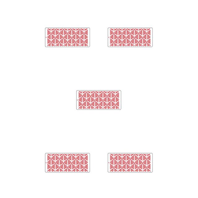 Wosthever Birthday Anniversary Cake Edge Decoration Fondant Border Icing Reusable Decorating Stencil Template Mold Foldable Bakery Type8 NO8