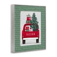 thumbnail image 3 of Stupell Industries Sleigh Truck with Christmas Phrases Gray Framed Giclee Art design by Jilly Jack Designs, 14 x 11, 3 of 8
