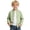 127Light Green446, variant on CAIVO Child Boys Shirt Solid Color Long Sleeve Toddler Kids Gentleman Lapel Stand Collar Tops Blouses For Child , Dark Green