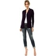 thumbnail image 5 of TheLovely Women & Plus Open Front Drape Classic Knit Cardigan With Pockets, 5 of 5