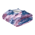 thumbnail image 2 of WOBOGO Fluffy Flowers Facecloth Blanket Fluorescent Effect in The Dark Four Seasons of Comfortable and Soft Skin Friendly Sheet 70×55in, 2 of 8