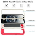 thumbnail image 4 of Allytechgroup Military-Grade Phone Case for Apple iPhone 16e, Heavy Duty iPhone 16e Cover with 360° Ring Kickstand, Shockproof TPU+PC Bumper, Raised Edges, Drop Protection, Rose, 4 of 5