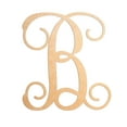 thumbnail image 4 of 19.5 In. Letter J, Unfinished Calligraphy Vine Monogram Wood Letter. For your DIY Decor such as Door Hanger, Wall Decor, Alphabet for Birthday, Wedding, Baby Shower, Nursery (J), 4 of 30