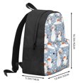 thumbnail image 3 of Zufioo Happy Snowmen Snowfall Pattern Adult Backpack,Wear-resistant and Breathable Multi-pocket Backpack, Suitable for Travel, Business and Outdoor Activities, 3 of 9