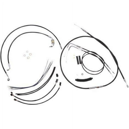 Magnum Shielding 489351 Black Vinyl XR Handlebar Installation Kit for 12-14in. Ape