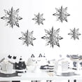 thumbnail image 4 of Adornos navideños de papel 3D con forma de copo de nieve, cadena de seis piezas, colgante para tienda, colgante de copo de nieve, 4 of 5