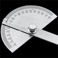 thumbnail image 4 of Stainless Steel Round Head 180 Degree Protractor Angle Finder Rotary Measuring Ruler Machinist Tool 10cm Craftsman Ruler ,Woodworking Protractor, 4 of 7