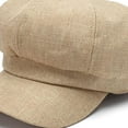 thumbnail image 3 of CoCopeaunts Linen Newsboy Cap Women French Painter Hat Ladies Spring Summer Beret Female Octagonal Cap Baker Boy Hat, 3 of 7