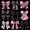 Pink Black, variant on Meiyoeat Cute Bow Print Twin Duvet Cover, Watercolor Gingham Pattern Twin Bedding, Pink White,2pcs,No Comforter,Pink Reversible
