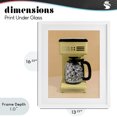 thumbnail image 4 of Stupell Industries Eclectic Disco Coffee Maker over Yellow White Framed Print Under Glass, 13 x 16, by LISH Creative, 4 of 8