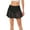 Black, variant on Spencer Women's Swim Skirt Bikini Bottom Lace Crochet Swimsuit Waistband Shorts Summer Beach Swimdress (L,Black)