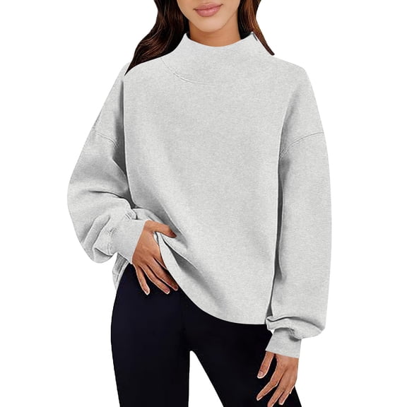Women's Oversized Sweatshirt Casual Long Sleeve Drop Shoulder Top