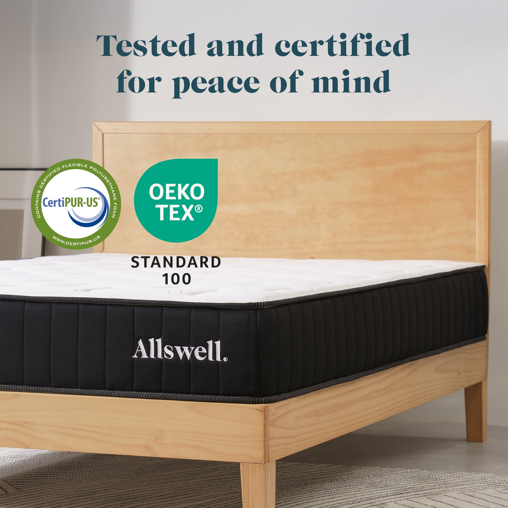 Allswell King 10" Hybrid Mattress in a Box,Gel-Infused Cooling Foam, Pressure Relief, Cool-to-Touch Cover