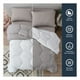 thumbnail image 5 of Edredón Individual Acolchado Reversible Esquimal Relleno Down, Compatible Con Funda Duvet Blanco/Gris Cálido, 5 of 6