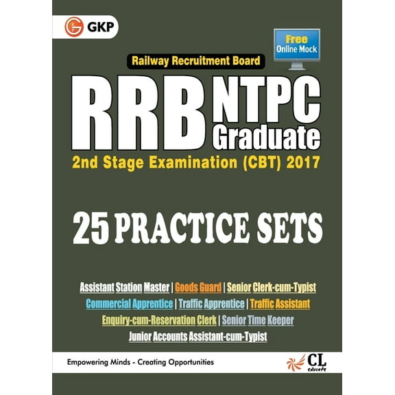 RRB NTPC 25 Practice Sets - Stage 2 Exam (CBT) 2017, (Paperback)