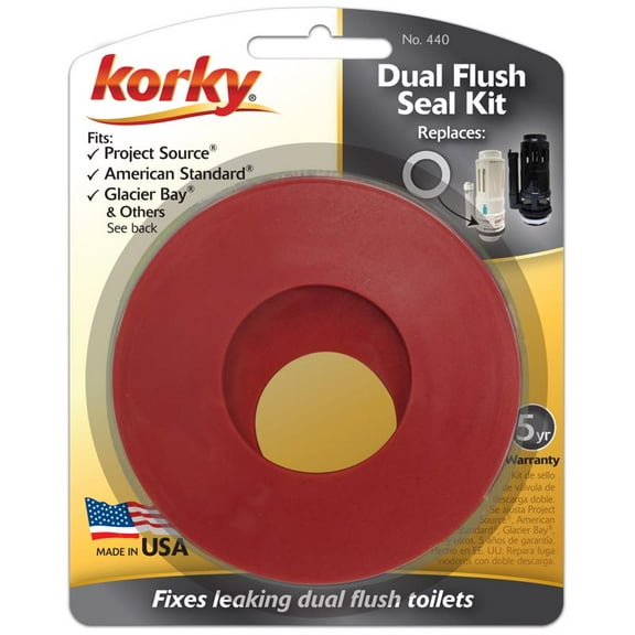 Korky 440BP Dual Flush Seal Kit, Rubber, Red