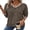 Brown, variant on Womens V Neck Sweaters Pullover Cozy Lightweight Sweater Fall Long Sleeve Tops Winter Clothing 2026