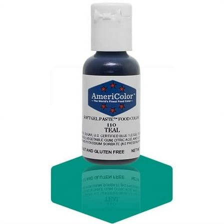 AmeriColor, Soft Gel Paste Food Color, Teal .75 oz