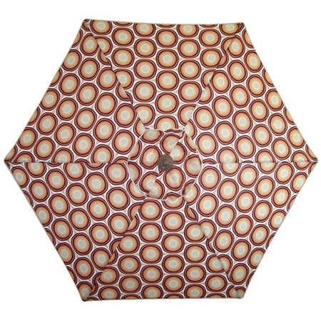 Orange Circles Umbrella