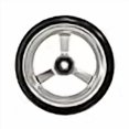 thumbnail image 2 of RIANTWHEEL , 5.0 X 1.0 Pouces, Roues en PU, Roulettes de Fauteuil Roulant, Jante en Aluminium, une Paire (Argent), 2 of 4