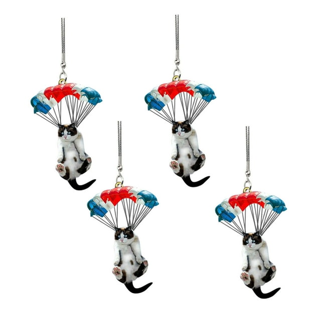 Hangs Hanging Ornament Cute Cat Unique Aerosphere Design for Your Car and Home