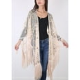 thumbnail image 6 of Fashion Womens Oversized Hand Beaded and Sequin Evening Shawl Wrap with Fringe, 6 of 6
