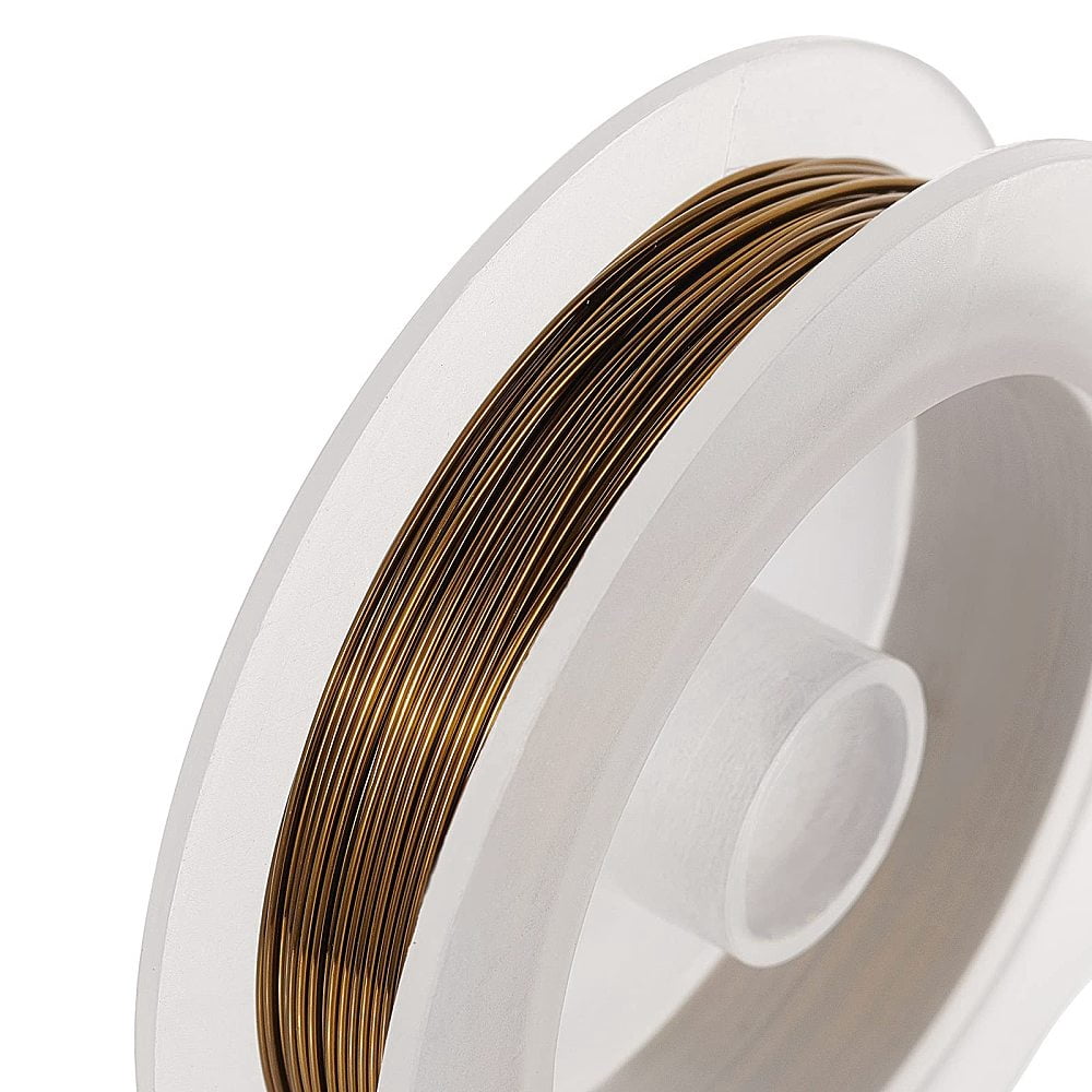 1 Set Round Copper Craft Wire Mixed Color 22 Gauge 0.6mm about 20m/roll 4 colors 1roll/color 4rolls/set