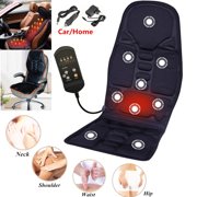 8 Mode 3 Intensity Car Chair Heat Full Body Infrared Massager Mat Pad Seat Cushion for Body Relief,Upper Lower Back, chair massage Hips, Lumbar Legs with Heat Therapy For Car Offic
