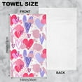 thumbnail image 2 of Pink and Violet Hearts Hand Towels,Abstract Modern Hand Towels for Bathroom Set of 2 Bathroom Hand Towels Soft Absorbent Decorative Hand Towels for Kitchen Yoga Home Decor 14 x 28 in, 2 of 6