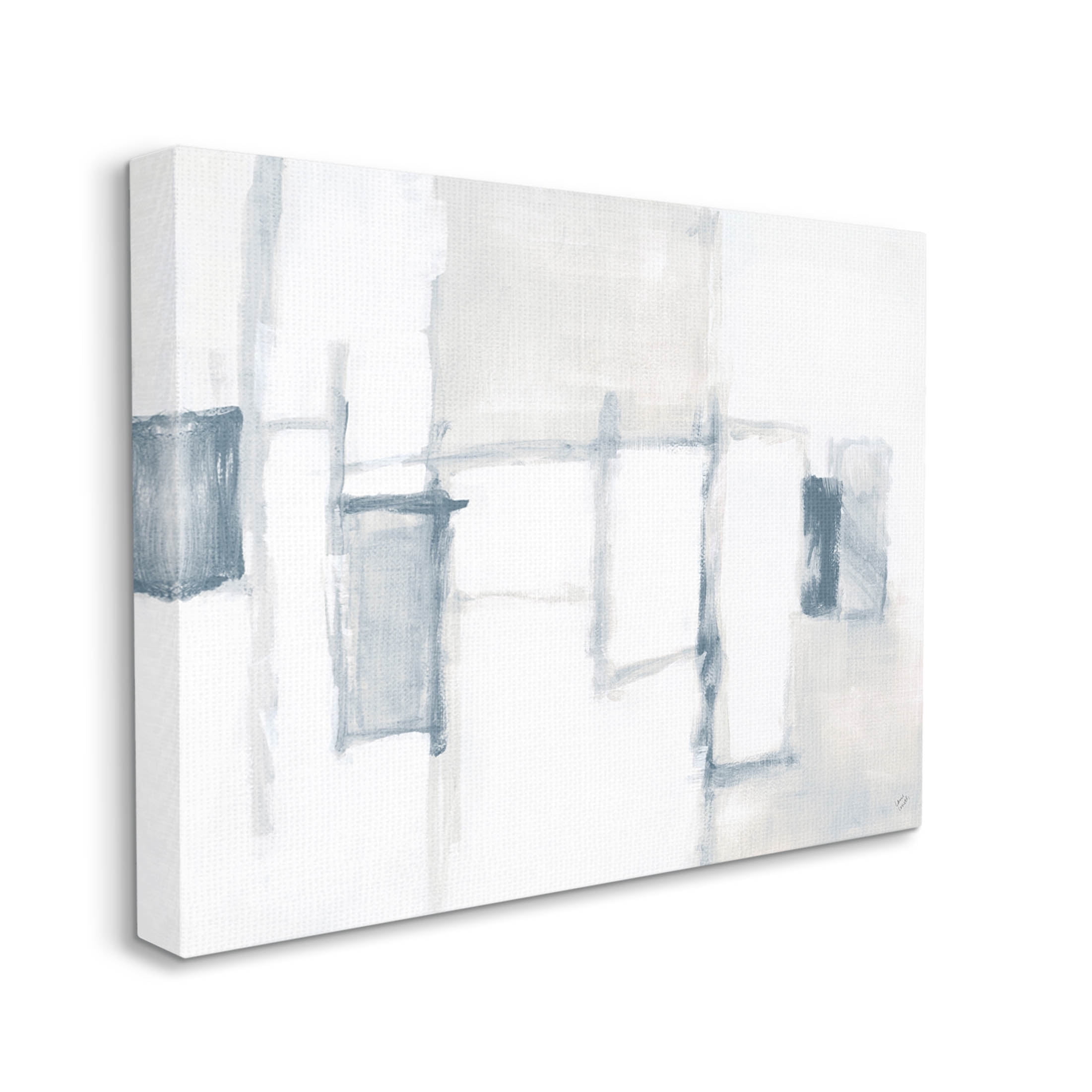 Stupell Industries Soft Modern Geometric Arrangement Painting Gallery Wrapped Canvas Print Wall Art, Design by Lanie Loreth