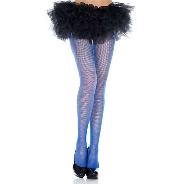 Music Legs 9001-ROYAL BLUE Collants Résille Sans Couture, Royal BLUE