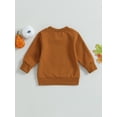 thumbnail image 3 of 0-3Y Halloween Toddler Baby Boy Girl Sweatshirt Pumpkin Print Long Sleeve T-Shirts Pullover Tops Fall Winter Clothes, 3 of 7