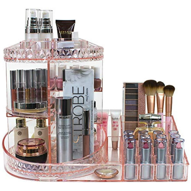 Turnable Cosmetic Organizer Pink