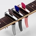 thumbnail image 4 of Capo TC-02 Capo de guitarra multifuncional Aleación de zinc con extractor de pasadores de puente Ranura para púas de guitarra 3 piezas Púas de guitarra para guitarras eléctricas acústicas Bajo Tomshoo Capo, 4 of 6