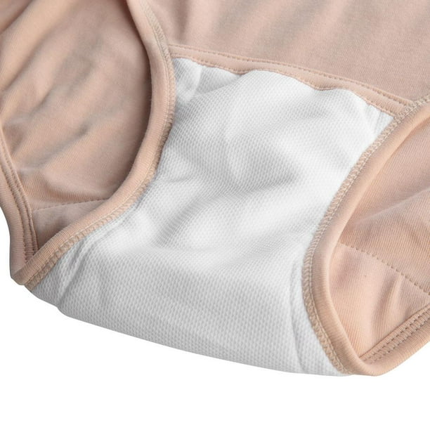 Rdeghly Cotton Breathable Washable Reusable Incontinence Menstrual Underwear  for Women , Women Incontinence Underwear, Breathable Incontinence Underwear  