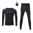 thumbnail image 2 of Thermal Underwear for Men, Base Layer Fleece Lined Insulated Top and Bottom Set Cold Weather, 2 of 8