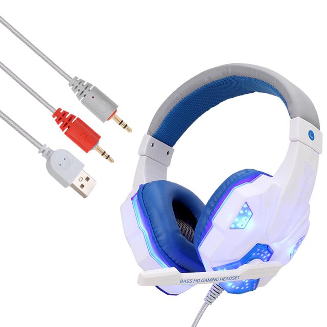 Auricures Estéreo Plegable Jack de 3,5 con Cable Auricures en Oreja para / / azul Baoblaze sobre los auriculares del oído cableados