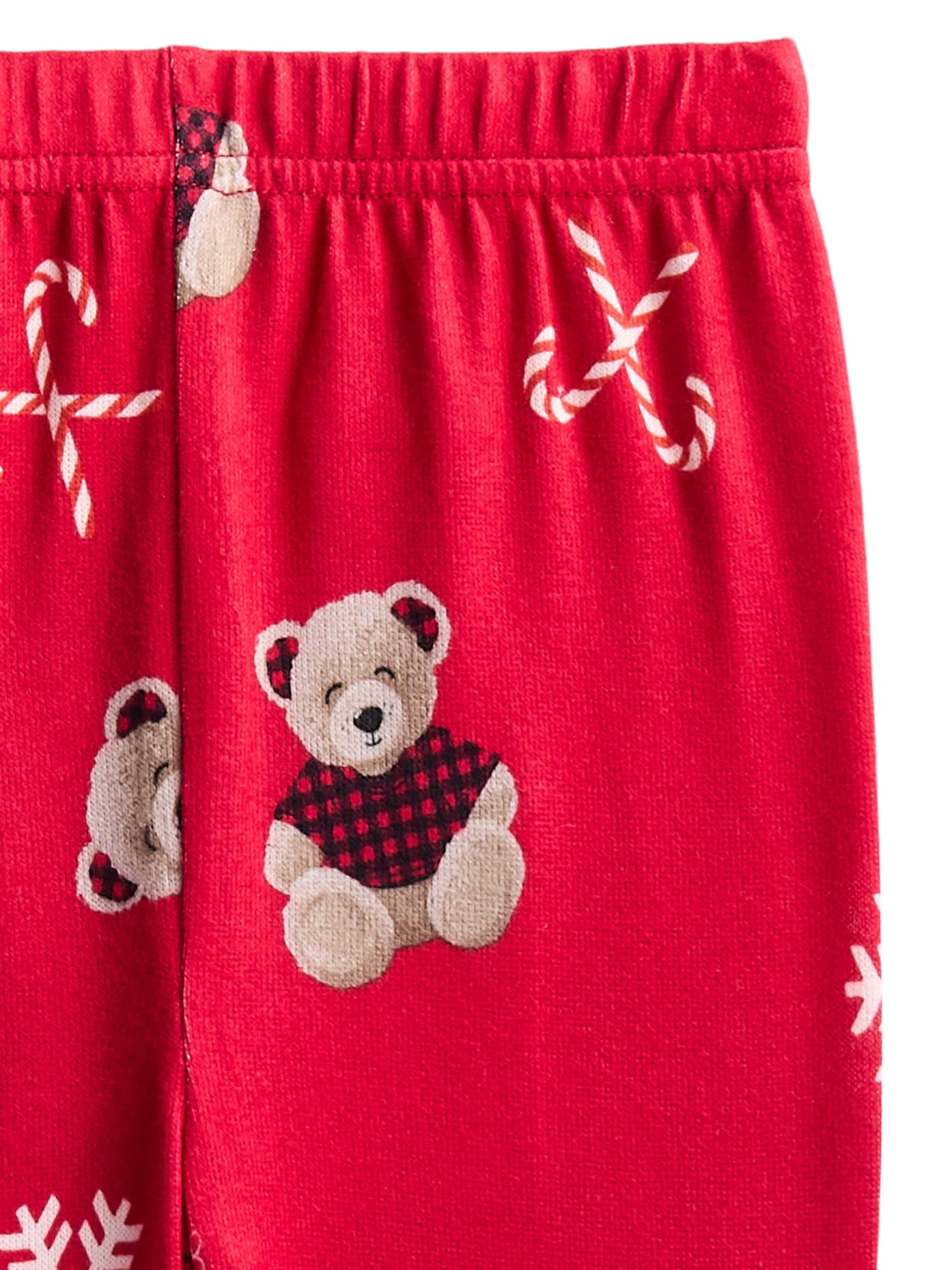Dearfoams Toddlers' Matching Family Pajamas Top and Jogger Pants Set, 2-Piece, Sizes 2T-5T