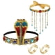 thumbnail image 1 of Accesorios de disfraz egipcio, diadema egipcia, tesoro exquisito, de reina egipcia para disfraces, vacaciones, boda, 4 Uds., 1 of 9