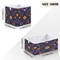 thumbnail image 2 of Cabinet Storage Basket 11.02x11.02x11.02 Inches Storage Box Foldable, Storable and Easy to Assemble ，Open Home Storage Bins ，Closet Storage Bins Beautiful Halloween Bats, 2 of 8