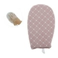 thumbnail image 1 of Guantes de planchado a vapor Unique Bargains con patrón de cuadrícula, tabla de planchar redonda para ropa en color rosa, 1 of 6