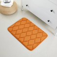 thumbnail image 4 of Yafa Home Fashion 1pc:17" X 24" Bath Rug, Memory Foam; Water Absorbent & Non-Slip Bathmats(Orange), 4 of 7