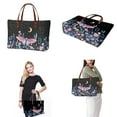 thumbnail image 2 of ZUXONGSY Boho Floral Butterfly Moon Print 2 Pack Top Handle Bag Wallet Set for Women Large Capacity Handbags Top Handle Satchel Tote Bag with Waterproof Wallet for Vacation Shopping, 2 of 5