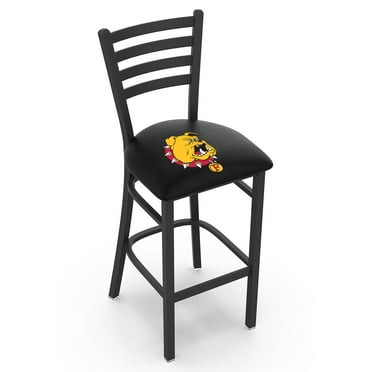 L004 Ferris State 30" Stationary Bar Stool with Black Wrinkle Finish