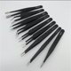thumbnail image 2 of Kit de herramientas de mantenimiento de pinzas ESD de precisión, pinzas antiestáticas de 9 piezas, para reparación de electrónica, negro ER, 2 of 5