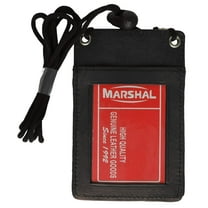 Marshal Wallet Durable Unisex Badge & ID Holders, Black, 5" x 3.2"