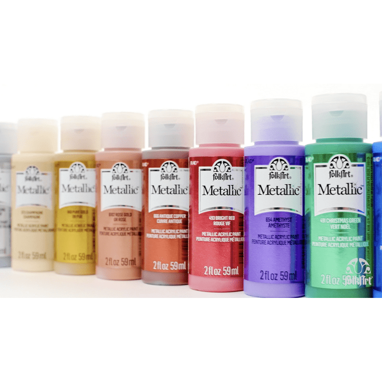  Metallic Fabric Paint, Shuttle Art 18 Metallic Colors Permanent  Soft Fabric Paint in Bottles (60ml/2oz) with Brush and Stencils, Non-Toxic Textile  Paint for T-shirts, Shoes, Jeans, Bags & DIY Projects 