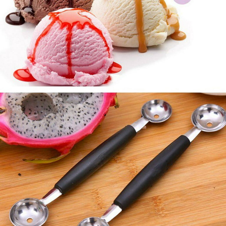 Pressable Ice Cream Ball Maker Stainless Steel Ice Cream Scooper Watermelon  Fruit Ball Machine Scooper Tool with Trigger